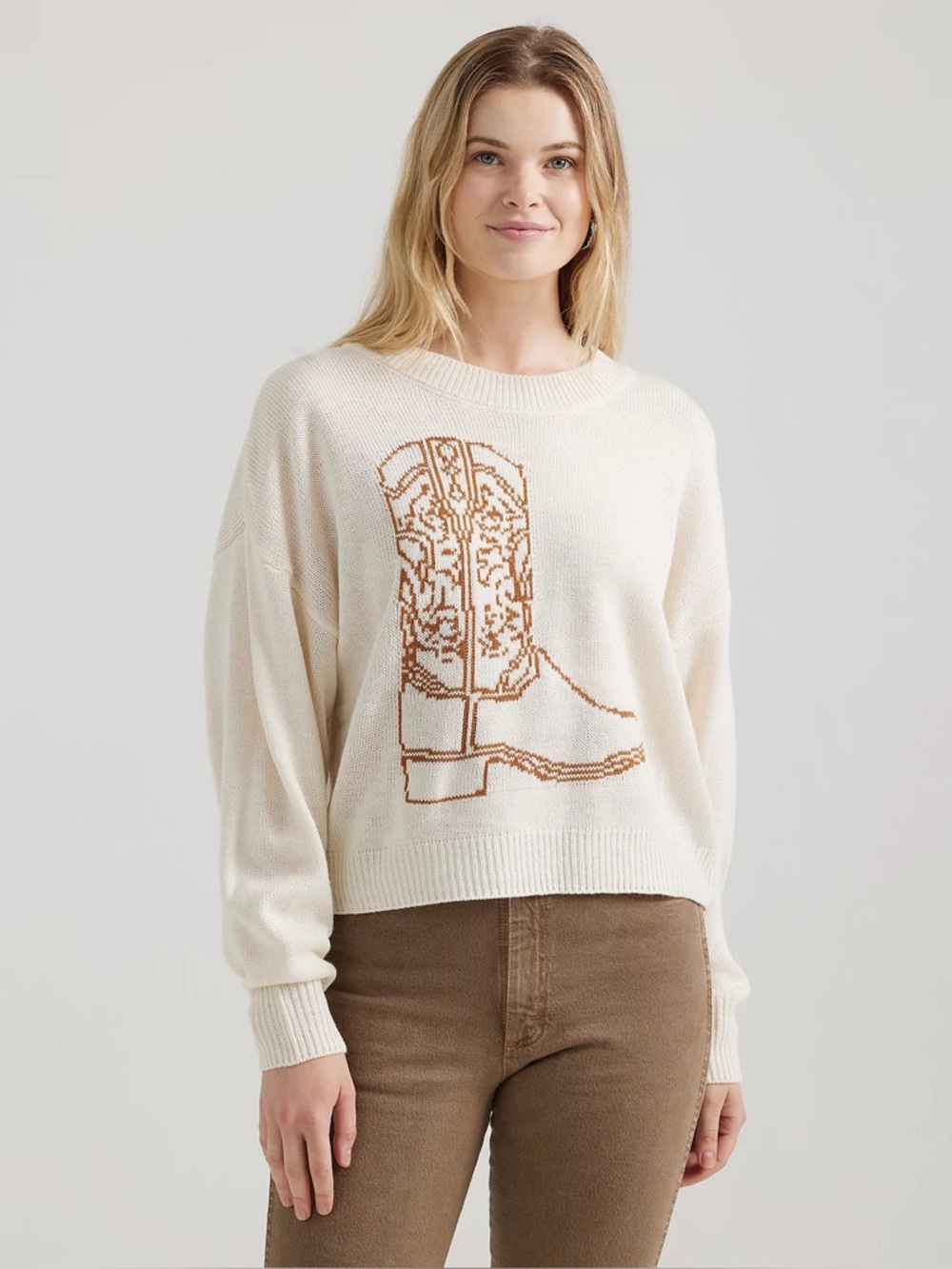 Wrangler Retro Cowboy Boot Sweater
